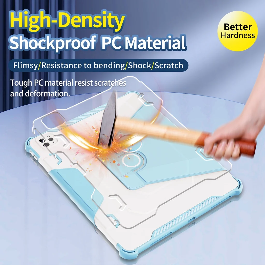 Para IPad 11. a generación Air 11 13 M3 M2 AIR4 AIR 5 10,9 10TH Air7 6 5TH 9,7 5th 6th 8 9 10,2 PRO 12,9 2021 funda armadura de goma híbrida - imagen 5