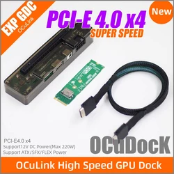 EXP GDC OCuLink Dock PCIe 4.0 x4 – Adaptador eGPU M.2 M-key