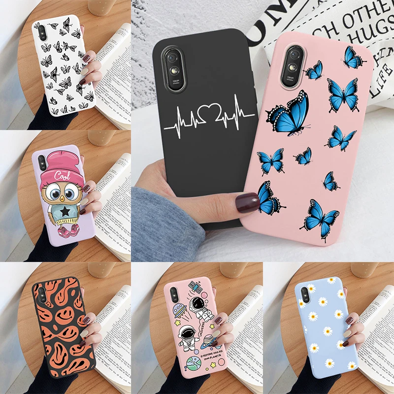 Funda TPU Redmi 9A y 9AT Antigolpes Corazón Mariposa - imagen 4