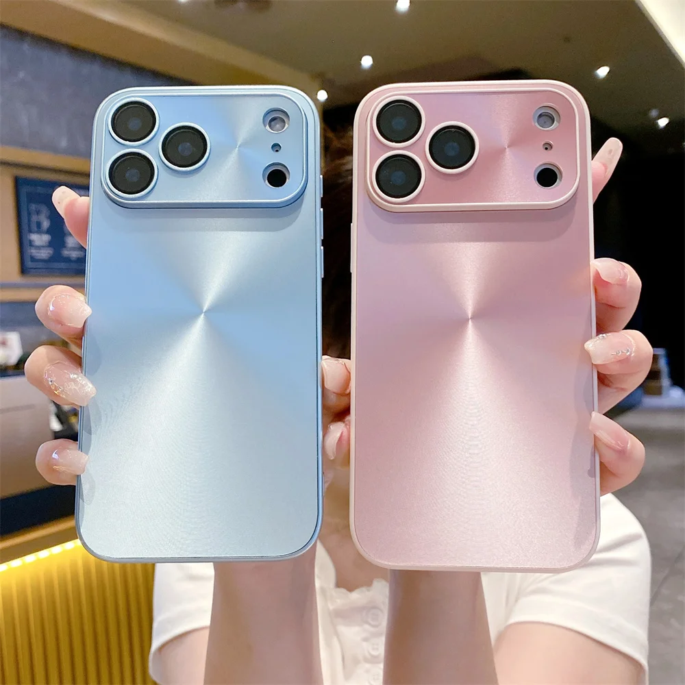 Funda mate con diseño de Aurora láser de lujo para iPhone 17 Air 16 15 14 Plus 13 12 11 Pro Max, funda dura con armadura a prueba de golpes - imagen 2