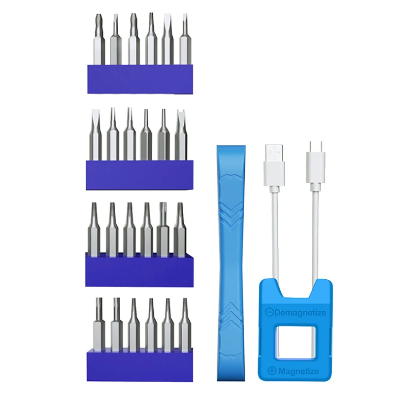 Brocas de destornillador de precisión, herramientas de mano con mango eléctrico de 4mm, Kit pequeño portátil para reparación de Xiaomi, reloj doméstico, 24 unidades - imagen 3