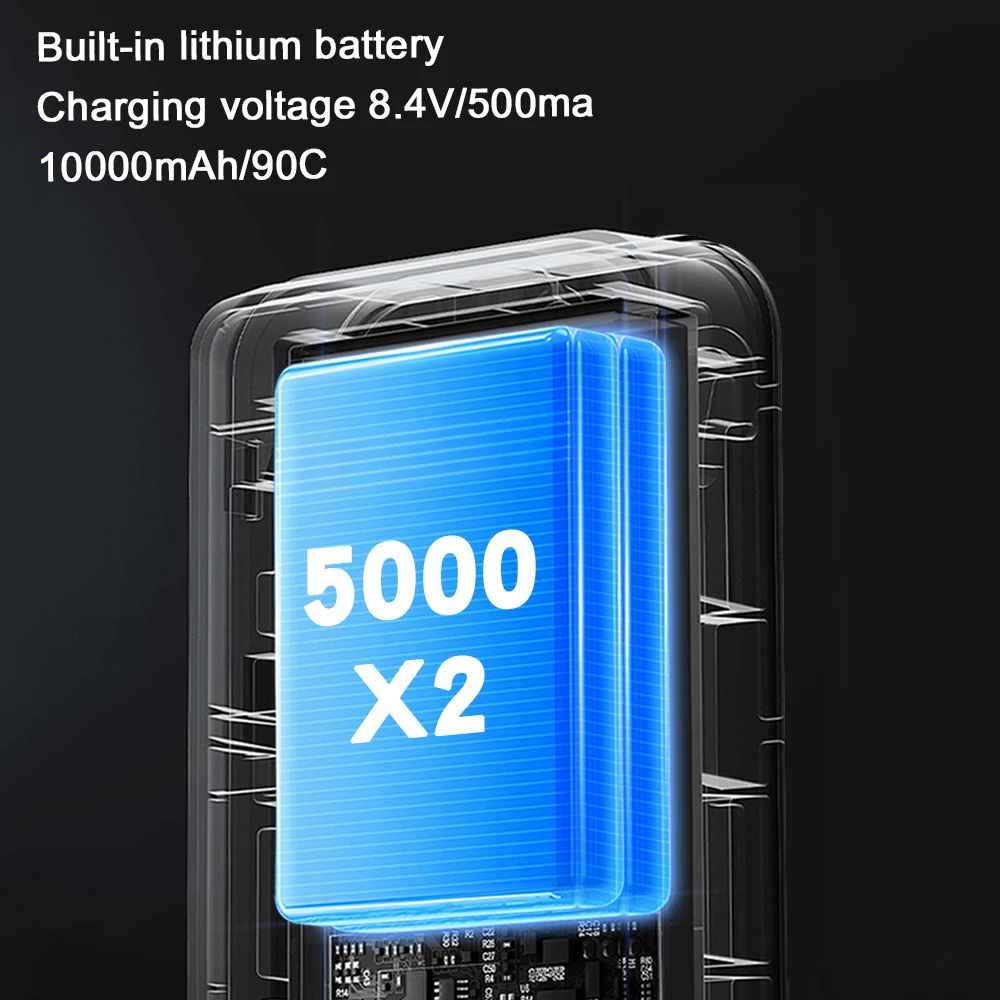 Soldador por puntos de 8000W, máquina de soldadura por puntos portátil de alta potencia, 1200A, soldadores ajustables para batería 18650, 2x5000mah - imagen 3