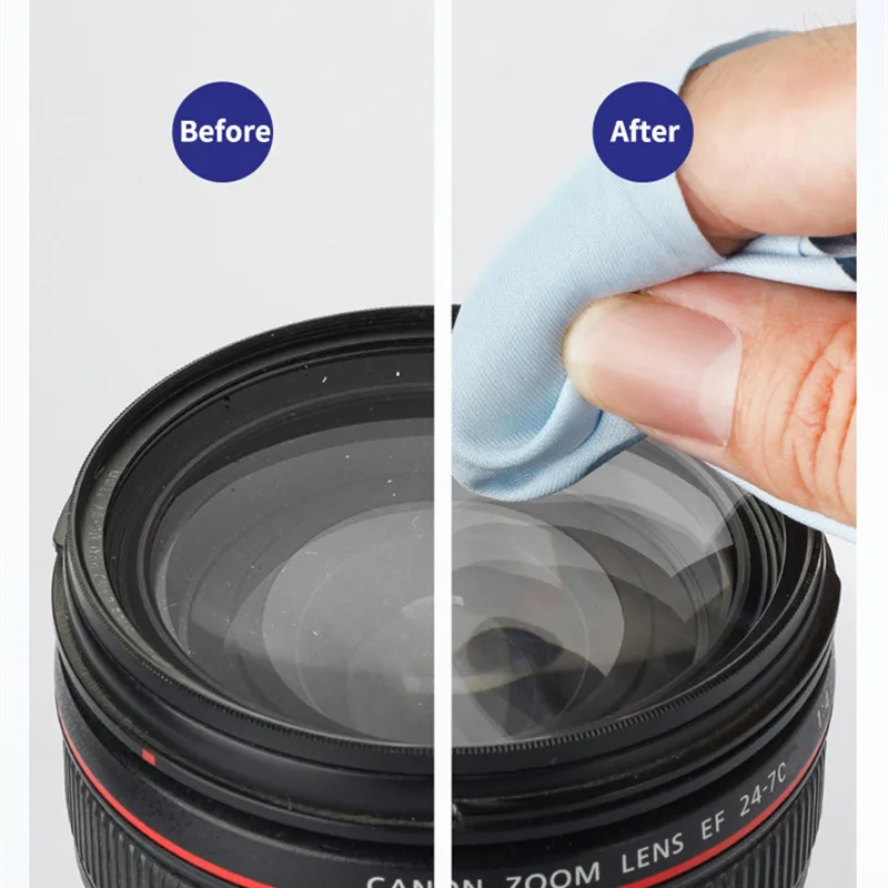 Mecánico 400 Uds Nano paño de limpieza azul/negro para almohadilla de teléfono tableta 4,5 pulgadas pantalla LCD contraportada limpiaparabrisas sin polvo - imagen 3