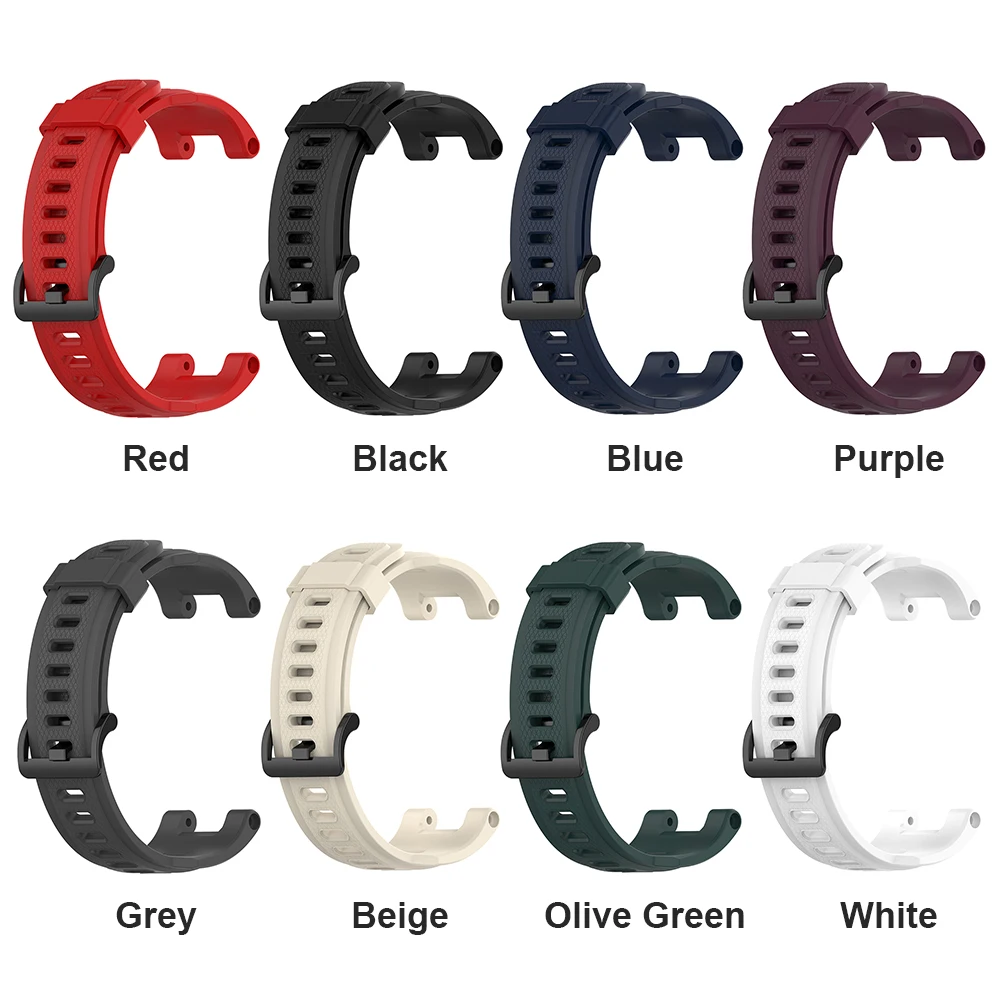 Correa de reloj inteligente pulsera de silicona para Huami Amazfit T-Rex Pro/Amazfit T-Rex - imagen 3