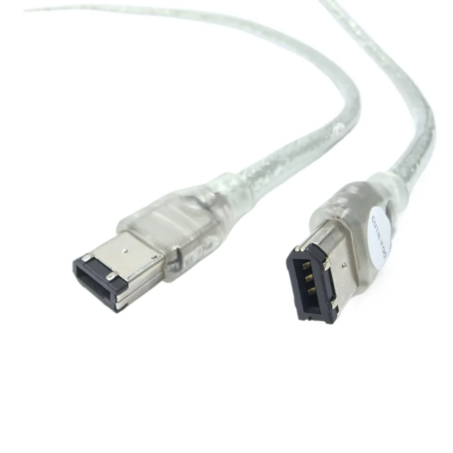 Cable de extensión de datos de 6 pines a 6P IEEE1394 Firewire 1,8 m macho para computadora impresora escáner cámara DV