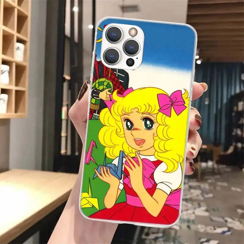 Candy 90s Anime funda de teléfono de silicona para iPhone 17 16E 15 Pro Max 14 Plus 11 13 Mini 12 7 8 SE Air 17Pro funda Shell 17 16 16E - imagen 5