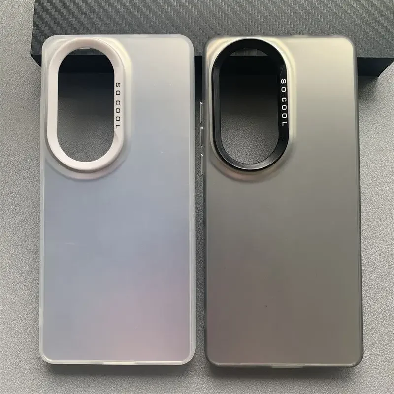 Para Huawei P50 Pro funda de teléfono P50Pro p50E funda de lujo metálica Aurora piel mate - imagen 4