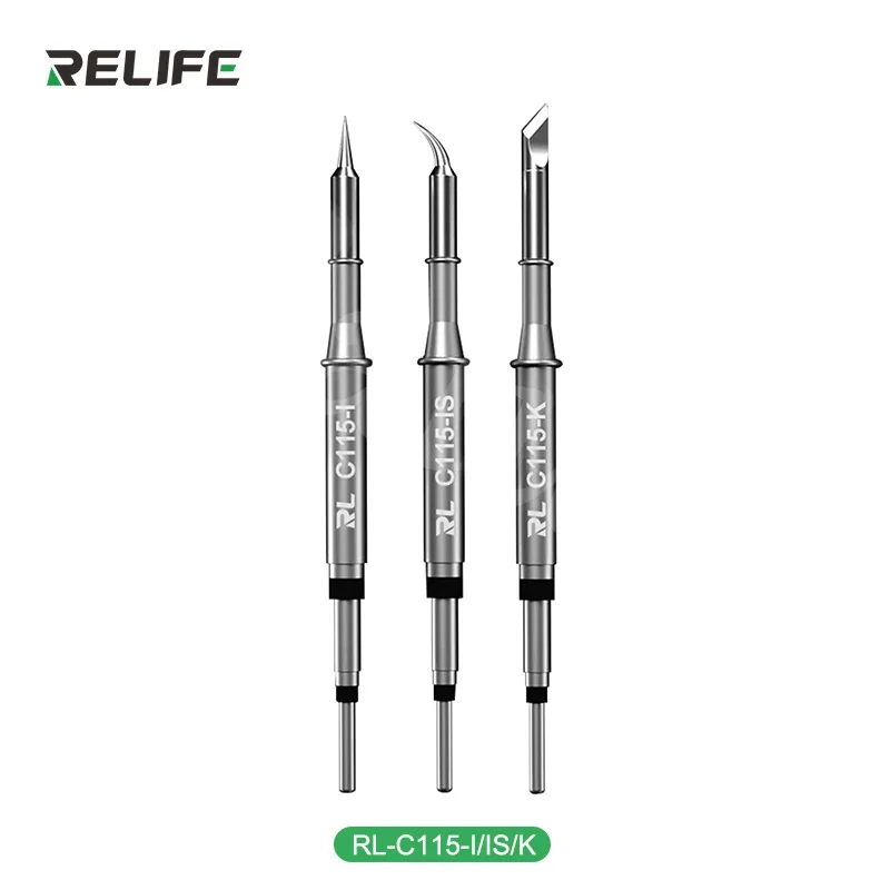 Punta de soldadura RELIFE Super Fine C210 T245 C245, punta de pistola para soldar C210 C115 para estación de soldadura profesional GVM T210 GVM T115 - imagen 4