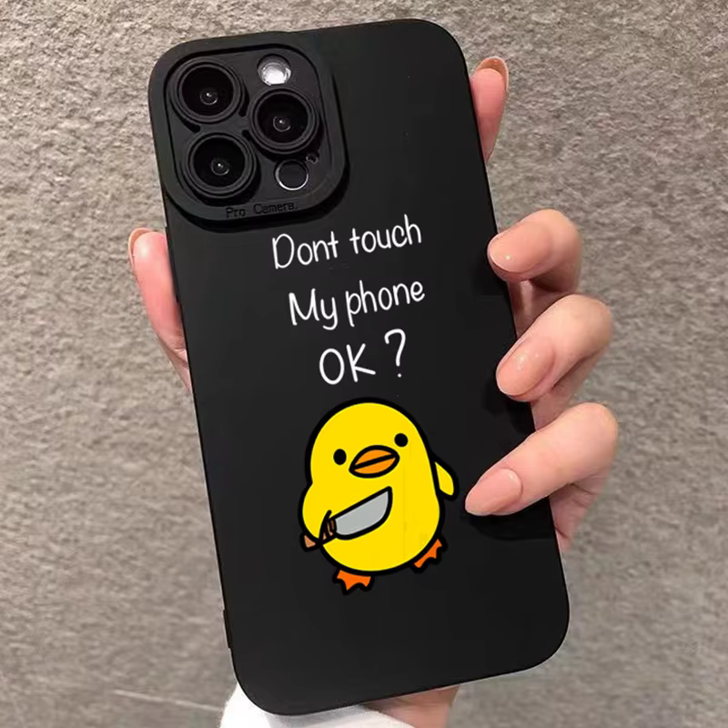 Funda de teléfono con diseño de pato de dibujos animados minimalista para Xiaomi 14T Pro, funda suave a prueba de golpes para Xiaomi Mi 11 Lite 5G 15 14 13 12 13T 12T