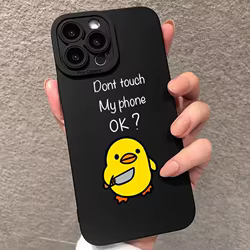 Funda de teléfono con diseño de pato de dibujos animados minimalista para Xiaomi Poco F7, funda de parachoques de TPU suave a prueba de golpes para Poco F6 F5 X6 X5 X3 X7 M6 Pro