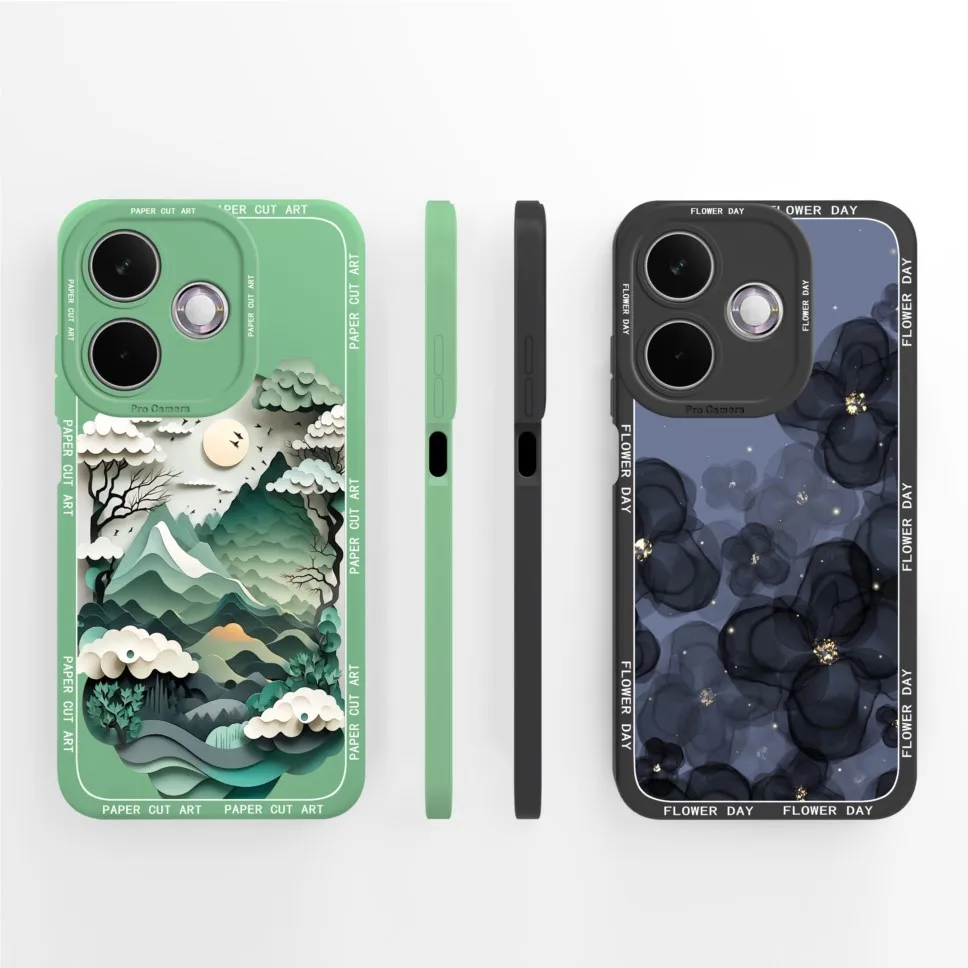 Funda para Oppo A5 Pro 5G carcasa de teléfono bonita montaña astronauta cubierta protectora de silicona líquida para Oppo A5Pro 5G Fundas - imagen 4