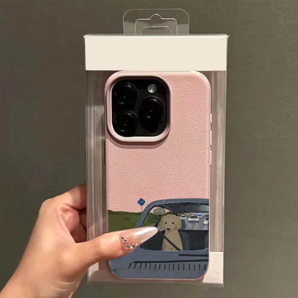 Funda de teléfono con dibujos divertidos para parejas de perros para iPhone 16 Pro Max Coque 15 Pro Max 14 13 12 11 17 Air X XR Funda suave a prueba de golpes - imagen 3