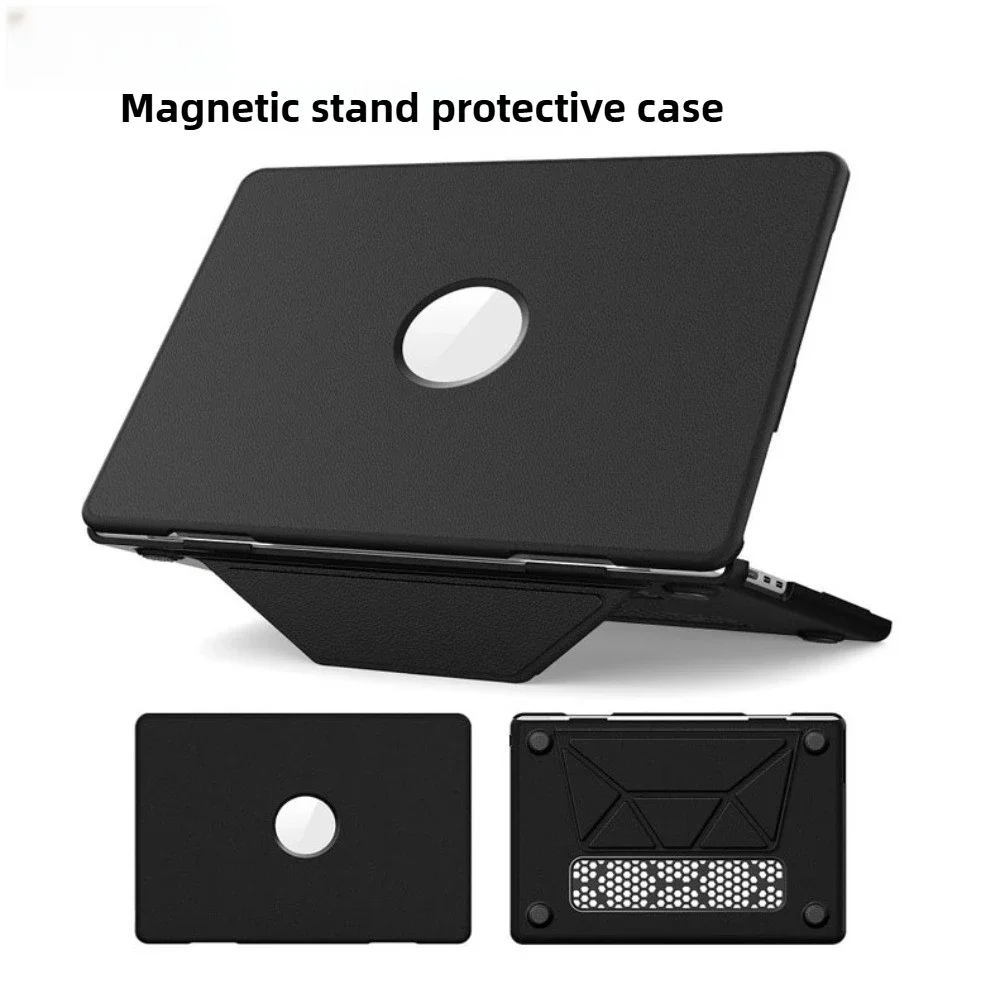 Para MacBook Air 15 funda 2025 M4 modelo A3241 M3 15,3 M2 soporte de cuero PU para portátil MacBook 2020-2025 Air 13,6 Pro 13 14 16,2 - imagen 4