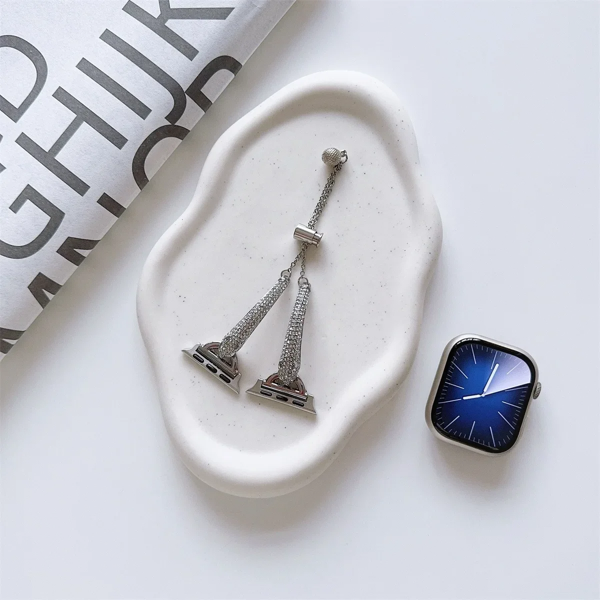 Correa de reloj de joyería para Apple Watch Ultra3/2 SE3/4/5/6 Series 11/10/9/8/7/6, pulsera de moda, correa de reloj 42/44/45/46/49mm 40/41mm - imagen 2