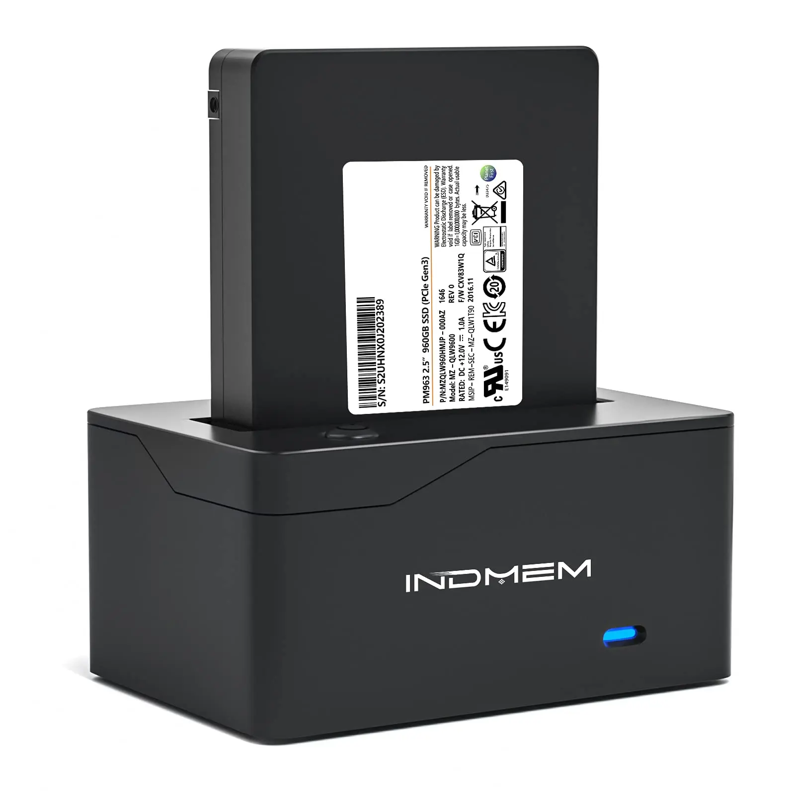 INDMEM Adaptador U.2 SSD USB-C 10Gbps Windows macOS Linux - imagen 3