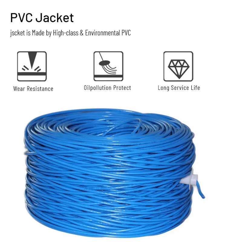 Cable FT Cable Ethernet Cat5e Lan UTP CAT 6 RJ 45 Cable de red 5M/10m/20m/50m Cable de conexión para enrutador de ordenador portátil CAT6 E - imagen 5