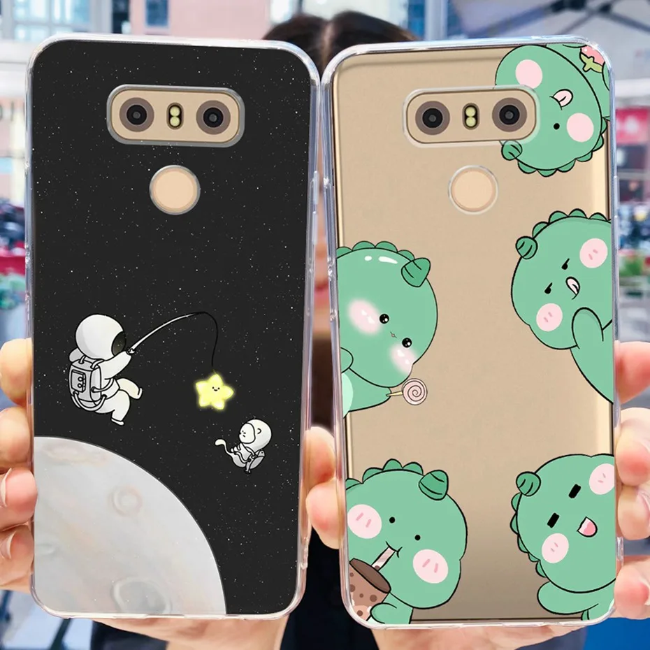 Funda para teléfono LG Q6 Plus, H870, H871, G600L, G600K, G600S, patrón de gato de flores, silicona suave, TPU, G6 G, 6 G6plus - imagen 5