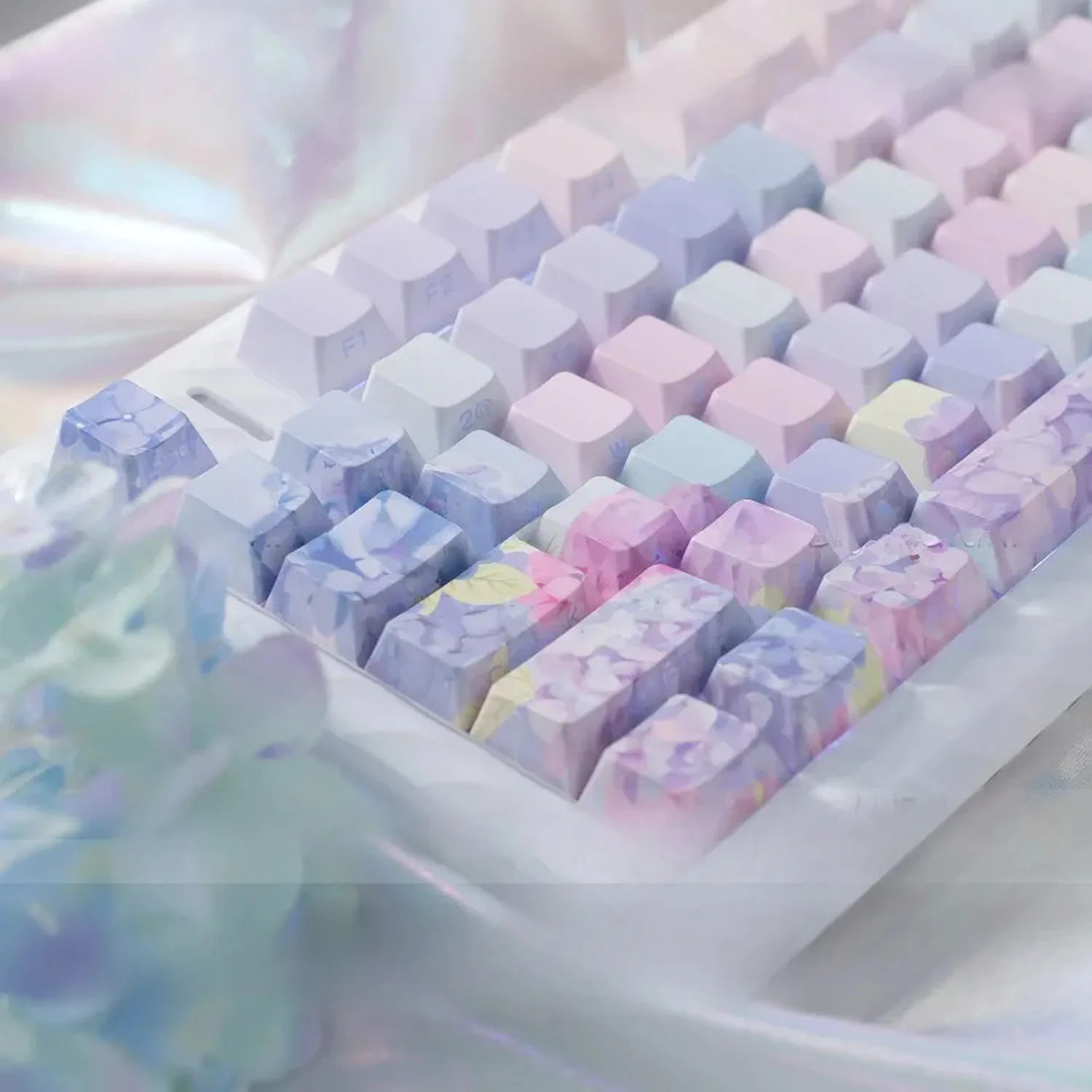 Tapa de llave con grabado lateral personalizado, accesorio de Teclado mecánico con diseño de cereza, PBT, 130 - imagen 4