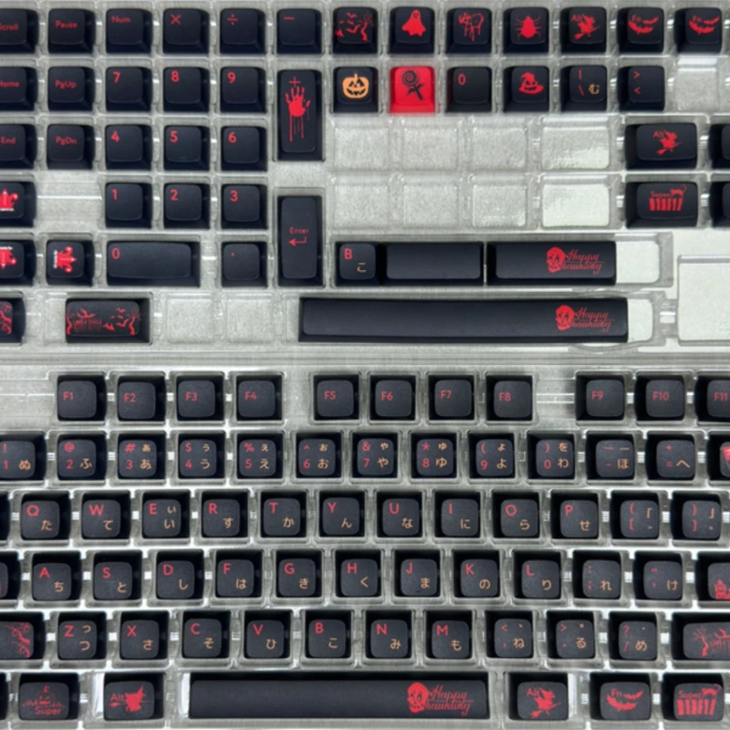 Tapas de teclado japonés XDA PBT, accesorios de teclado mecánico, sublimación, teclas de juego, tema de Halloween, regalos - imagen 5
