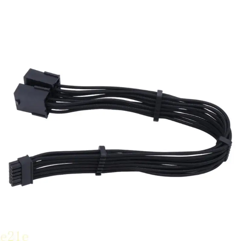 E21E 2x 8pin a 12pin Cable adaptador alimentación tarjeta gráfica para RTX30 GPU 12PIN a 8PIN - imagen 2