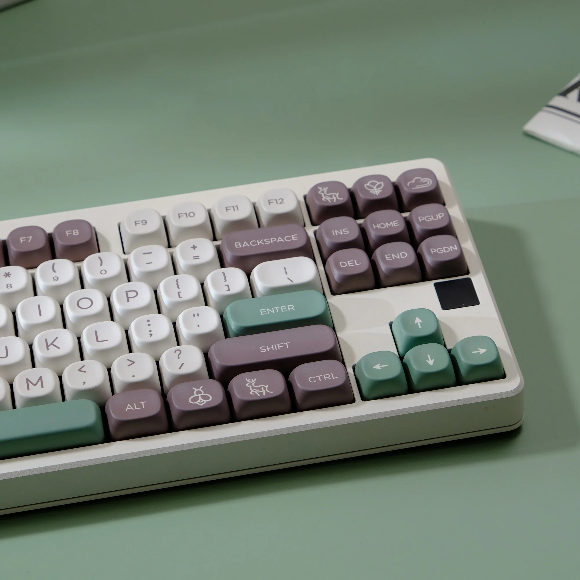 Teclas PBT Ursa MOA, sublimación de perfil para Wooting DrunkDeer Cherry MX Switch, Teclado mecánico para juegos, 126 teclas 6.25u 7u - imagen 4