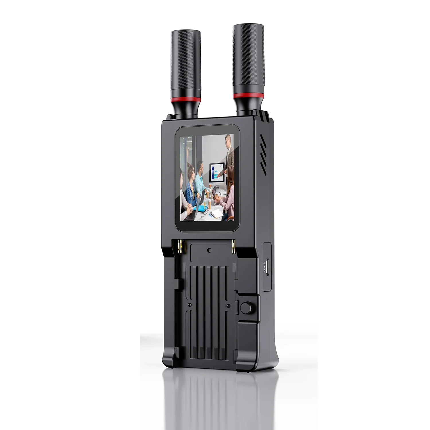 Transmisor y receptor de vídeo extensor HDMI de transmisión inalámbrica de 400m con ranuras para batería de Monitor de pantalla para transmisión en vivo de cámara - imagen 5