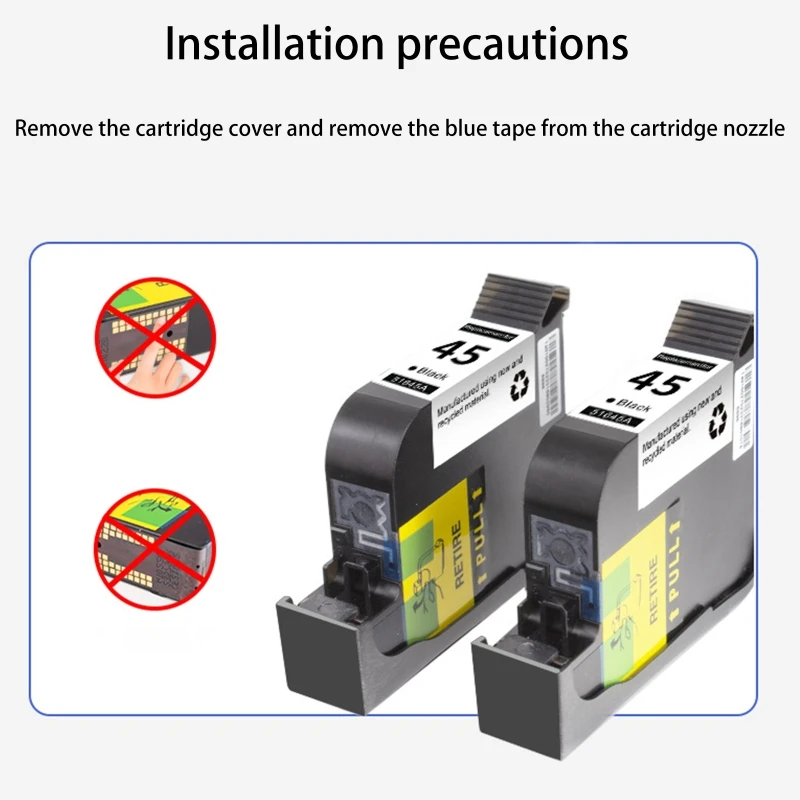 Cartucho de tinta para impresora de inyección de tinta, para hp C51645A, 710C, 720C, 820C, 830C, 850C, 870CSE, 880C, 890CSE, 40ML, 45