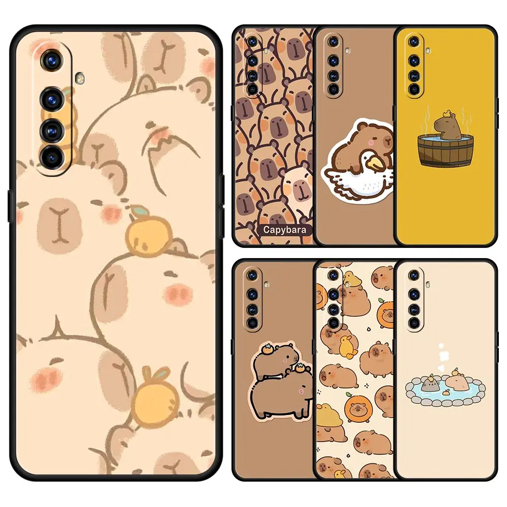 Pareja de capibaras de animales de dibujos animados emparejados para Realme GT Neo 2 3 3T 5 12 11 5G 10 9 8 5G 7 6 GT5 GT3 GT2 Pro C21 C11 C25 C35