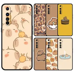 Pareja de capibaras de animales de dibujos animados emparejados para Realme GT Neo 2 3 3T 5 12 11 5G 10 9 8 5G 7 6 GT5 GT3 GT2 Pro C21 C11 C25 C35