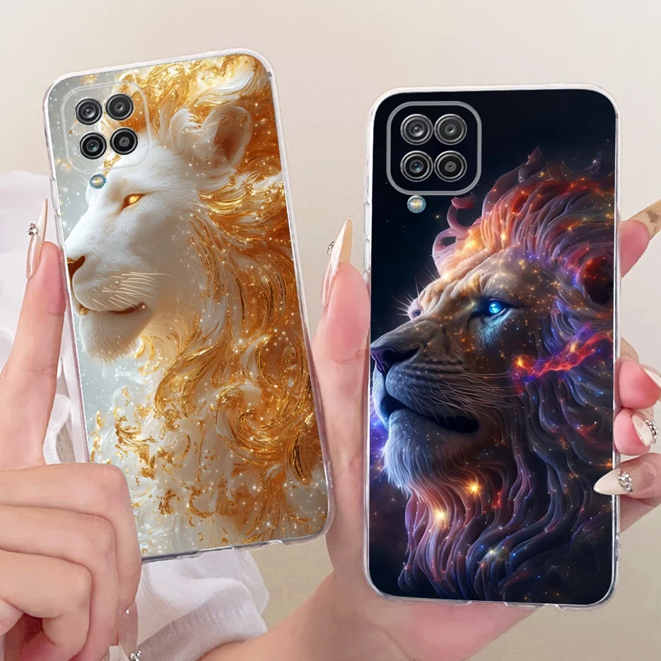 Para Samsung Galaxy A12 funda F12 M12 flores coloridas funda pintada suave funda de teléfono delgada para Samsung A12 M 12 Galaxy M12 F12 bolsas - imagen 4