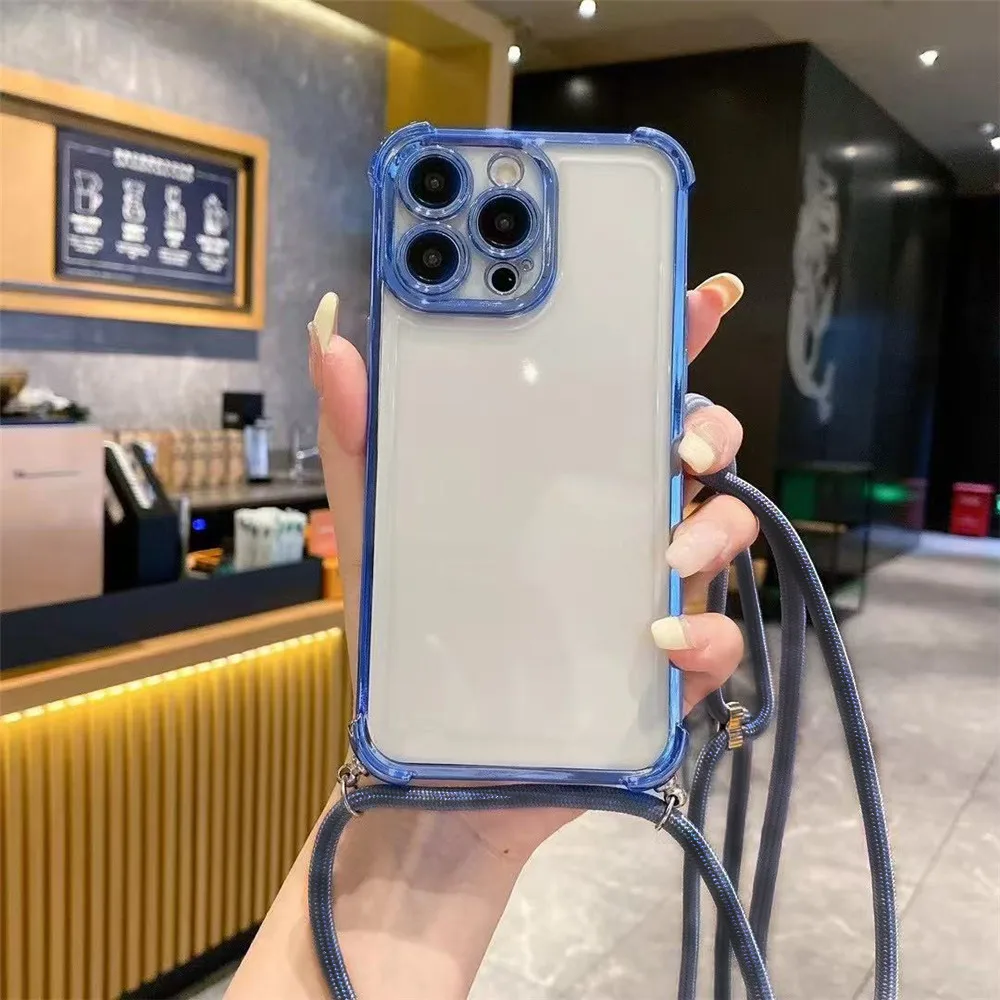 Funda cruzada con cordón a prueba de golpes para Xiaomi 15T 15T Pro 15t 15 T Redmi 15 5G 15C 4G, funda trasera transparente de silicona suave para teléfono - imagen 5