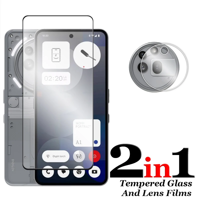 6 en 1 para nada teléfono 3a Pro vidrio para nada teléfono 1 2 3 2a 3a Pro 5G vidrio templado 2.5D cubierta completa pegamento Protector de pantalla - imagen 4