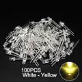 100pcs White-Yellow