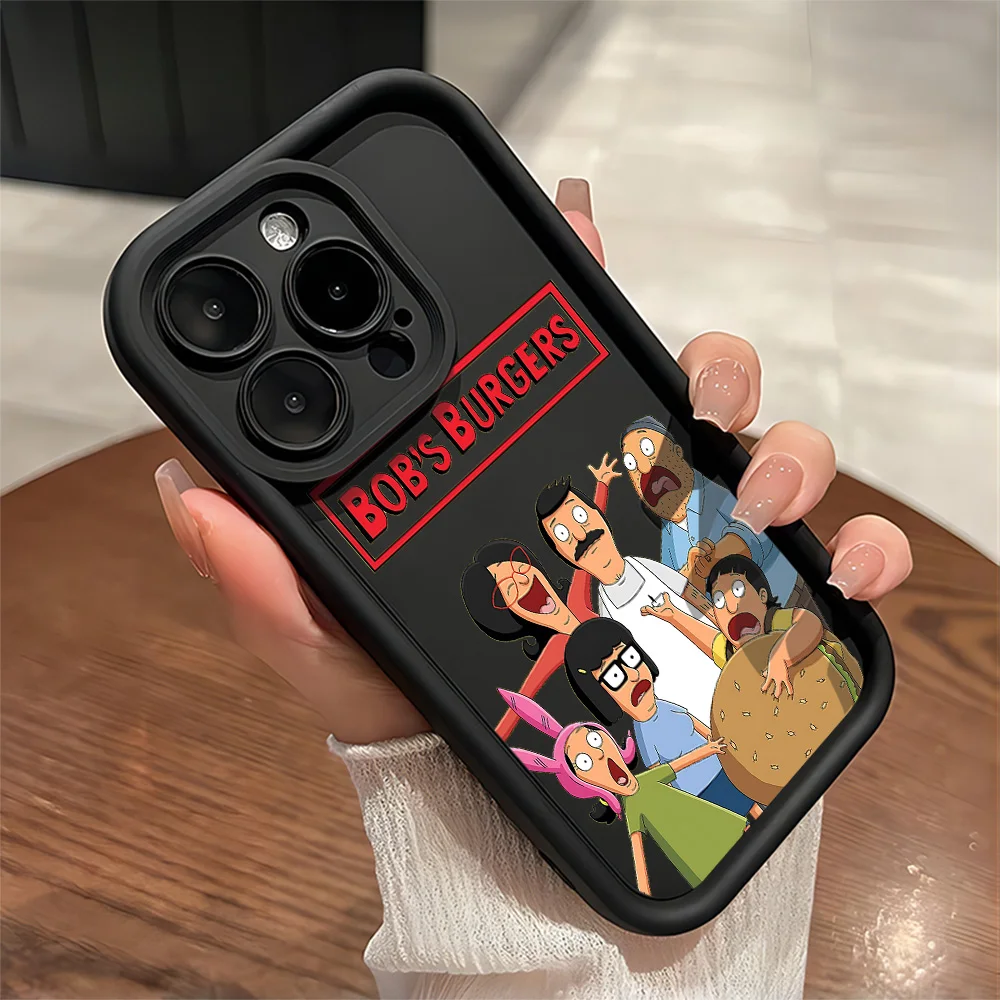 Funda de teléfono bonita de hamburguesas de B-Bob de dibujos animados para Xiaomi Redmi Note 14 13 12s 12 11 10 9s 9 8 7 A5 Pro Plus 4G 5G, funda trasera suave de TPU - imagen 3