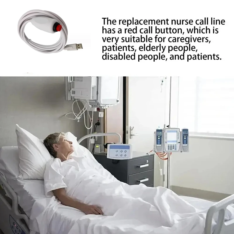La mejor calidad, interfaz USB, botón de interruptor de llamada de emergencia para enfermera, Cable de llamada Universal para estación de enfermera de Hospital - imagen 2