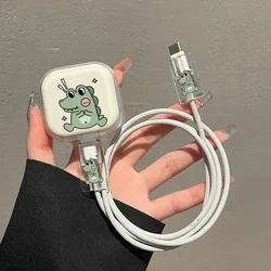 Funda protectora para cargador iPhone con diseño de dinosaurio