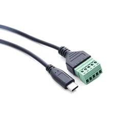 Cable USB-C Macho – Conector Tornillo 5 Pinos
