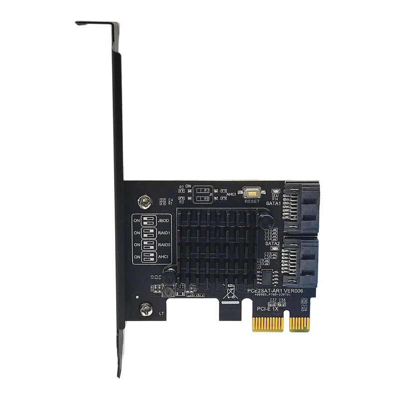 Tarjeta SATA Raid PCI-E, controlador ASMedia 1061R, Chip PCI Express X1 a 2 puertos SATA3.0, tarjeta Raid de 6Gb para SATA HDD SSD, novedad - imagen 5