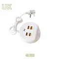 UK Plug 4USB
