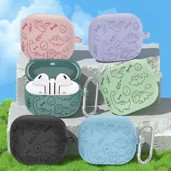 Samsung Galaxy Buds3/3 Pro – Funda de Silicona con Flores Talladas