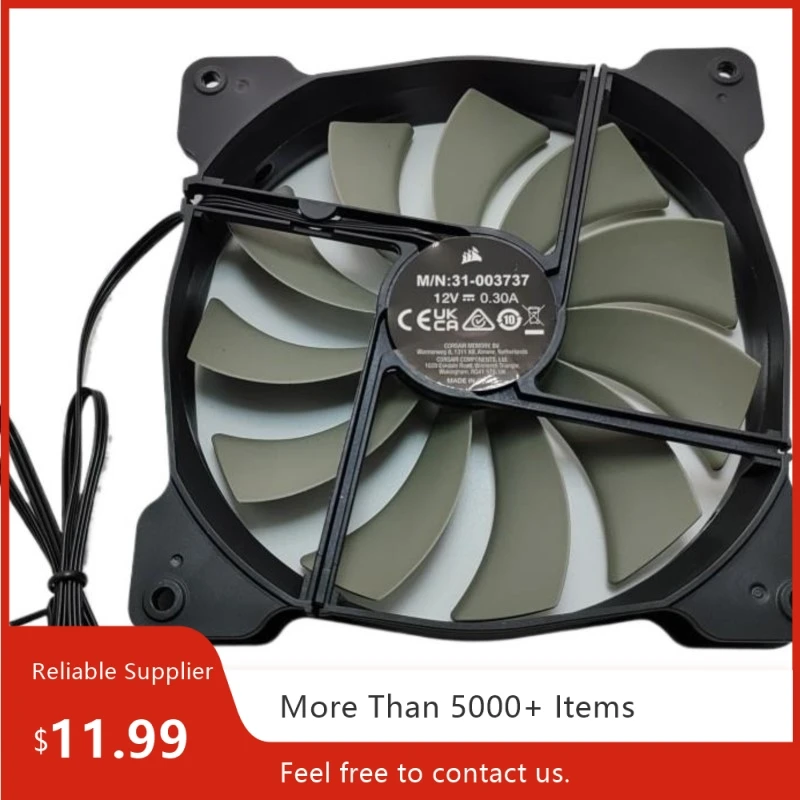 Ventilador del chasis de la caja de la computadora 140m m X 25m m 14CM escritorio silencioso de 3 pines 0.3A