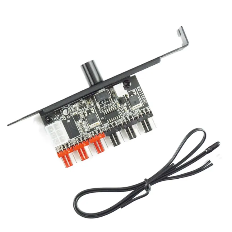 Angitu-regulador de ventilador violento, Control de velocidad del ventilador, 5A, continuo, soporte para ventilador de violencia, Control de velocidad, PCI Bit, 6 ventiladores conectados