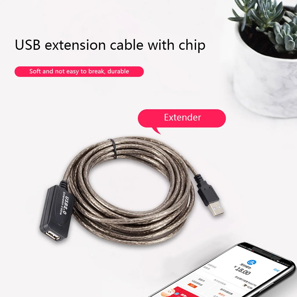 Cable Extensión USB 2.0 Macho-Hembra – Activo Alta Velocidad - imagen 5