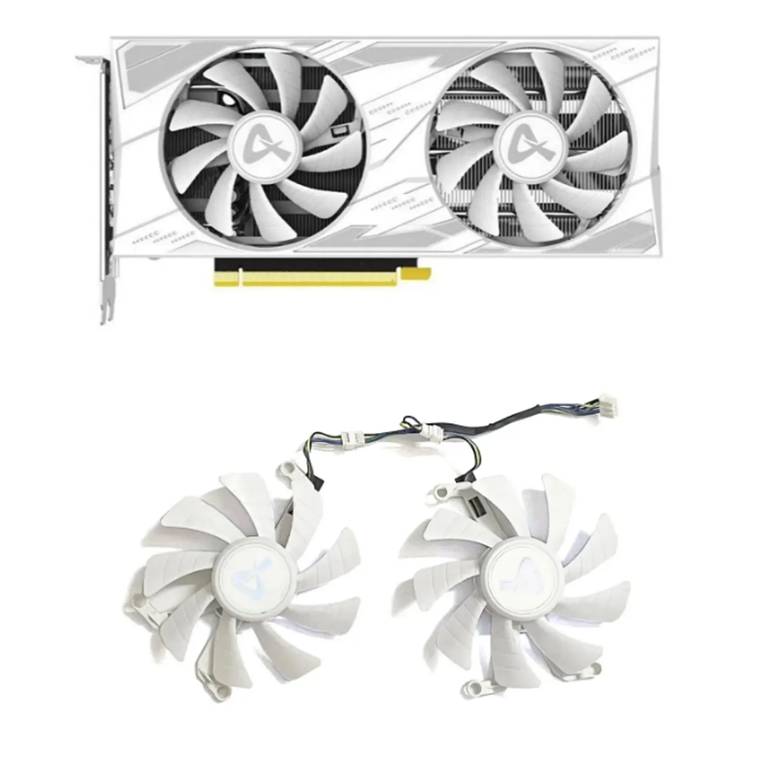 2 VENTILADOR 4PIN 85MM A9015H12S nuevo ventilador GPU adecuado para AX game rebel GEFORCE RTX 3060 3060 TI coche gráfico