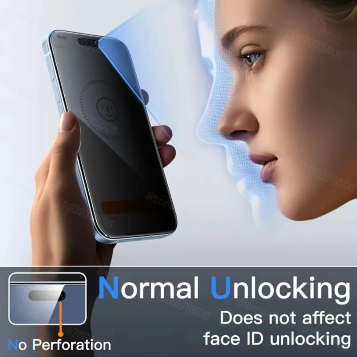 Paquete de 4 protectores de pantalla de privacidad para iPhone 17 16 15 14 Pro Max vidrio templado para iphone 13 12 11 Pro 16e Mini XR XS Max vidrio - imagen 4