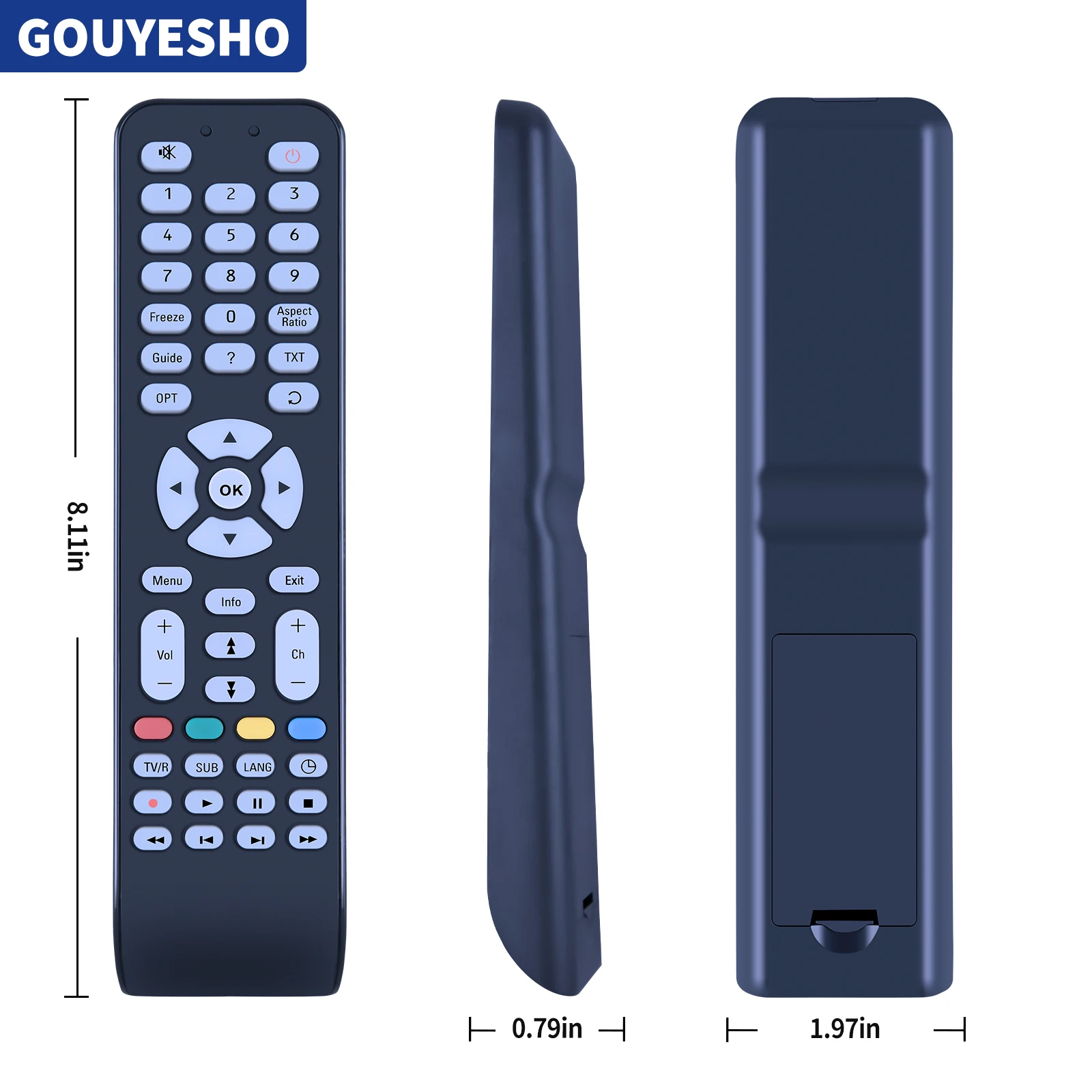 Nuevo RC 1994945 /01 Control remoto de repuesto para TV-TECH - imagen 5