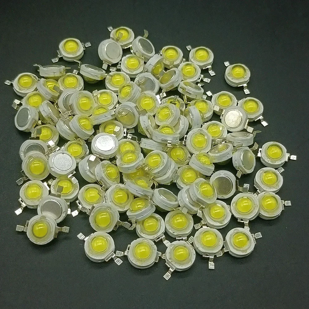 30 bombillas de 12V y 3W, diodos para lámpara LED de alta potencia, Watt completo, blanco cálido, punto rosa, 4000k, 10000k para foco Blubs, Chip de luz descendente - imagen 3