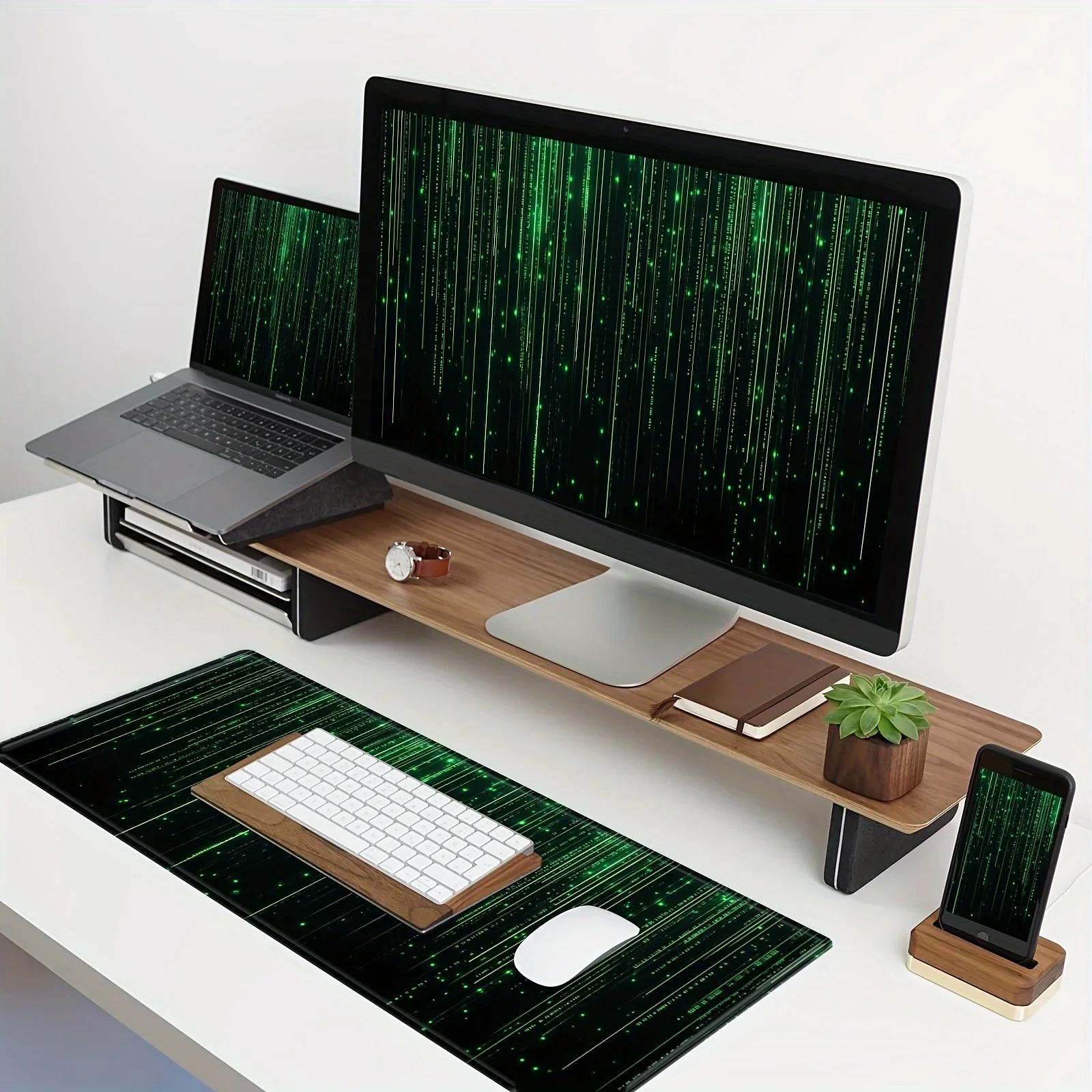 Alfombrilla de ratón para juegos, alfombrilla de ratón láser verde, alfombrilla de escritorio para Gamer, alfombrilla grande para teclado XXL, accesorios de superficie para mesa de ordenador, alfombrilla para ratón - imagen 3