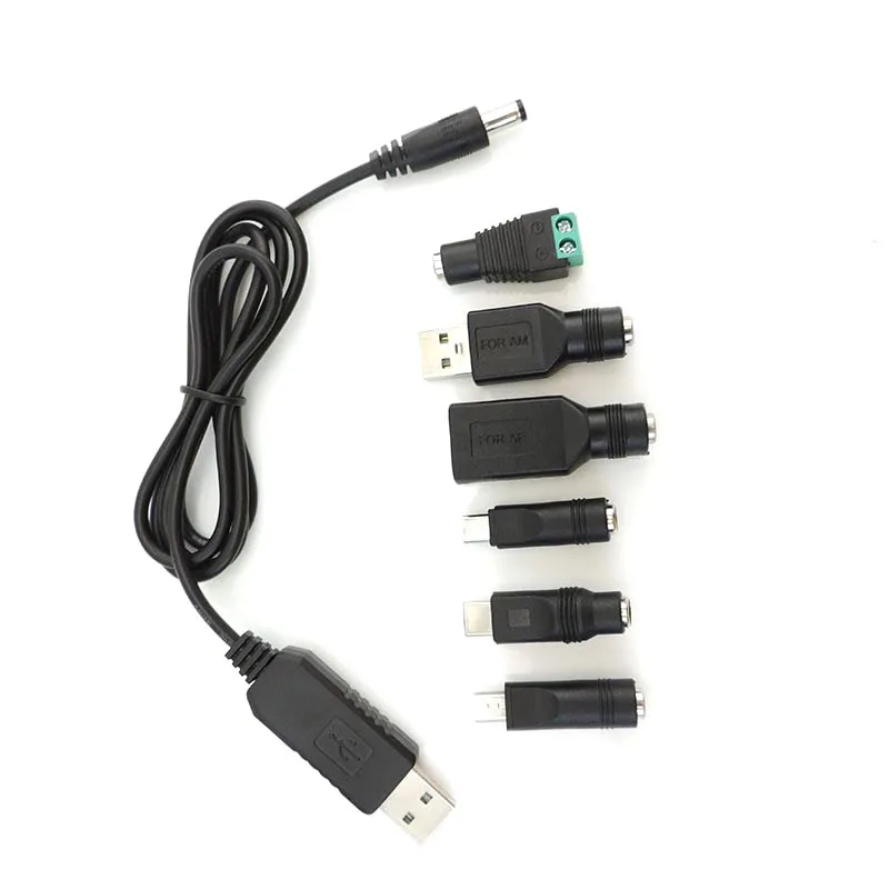 Cable adaptador Micro USB de 5V a CC, 5V, 9V, 12V, 5 pines, macho y hembra, módulo de aumento de potencia, q1 - imagen 3