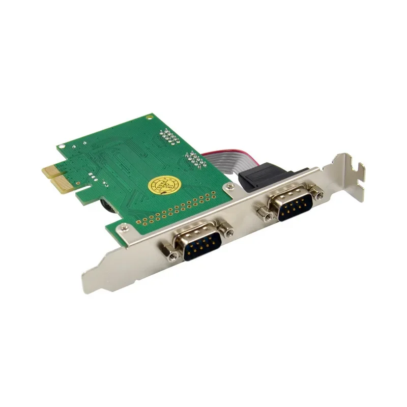 Tarjeta de puerto serie PCIE 2 DB 9pin puerto RS232 comunicación Industrial tarjeta de expansión COM Chip CH382L adaptador tarjeta convertidora - imagen 4